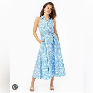 Lilly Pulitzer Chrisella Stretch Shirt Dress